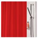 Fabric shower curtain red 100% polyester 180X200 cm
