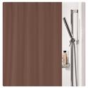 Fabric shower curtain brown 100% polyester 180X200 cm