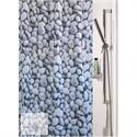 Fabric shower curtain stones 100% polyester 180X200 cm