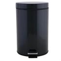 Metallic bin 7 lt black