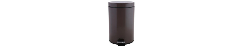 Metallic bin 7 lt brown