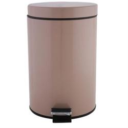 Metallic bin 7 lt beige
