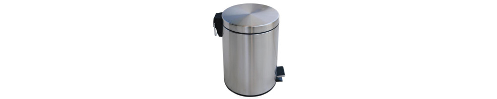 Metallic bin 7 lt chrome mat