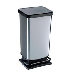 Χαρτοδοχείο ασημί 40lt 