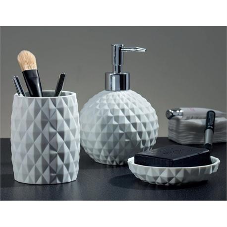 Set dispenser with galss and soap dish...