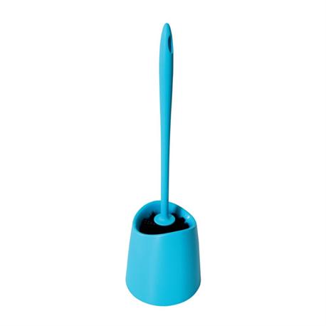 Toilet brush plastic light blue