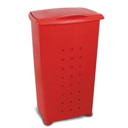 Πλαστικό κόκκινο καλάθι απλύτων 60 lt 42Χ64Χ35,5 cm