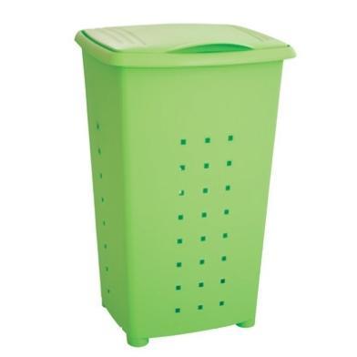 Plastic laundry basket lime 60 lt 42Χ64Χ35,5 cm