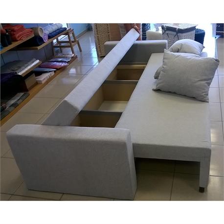 Καναπές κρεβάτι SALMA με μπράτσα 220X80 εκ.