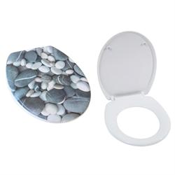 Duroplast toilet seat pebbles 44X38 cm