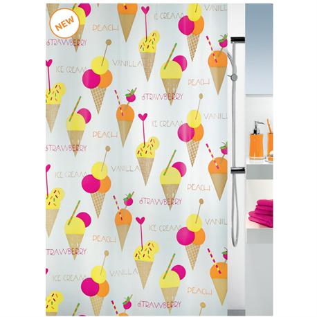 Shower curtain cone 100% peva 180X200 cm