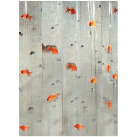 Shower curtain goldfish 100% pvc 180X200 cm