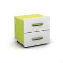 Bed side table white-lime 40X40X47