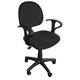Καρέκλα γραφείου με μπράτσα μαύρη 59Χ58Χ81/99