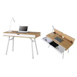 Desk white-natural 115Χ55Χ75