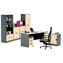 Office closet  grey-beech 80Χ40Χ172