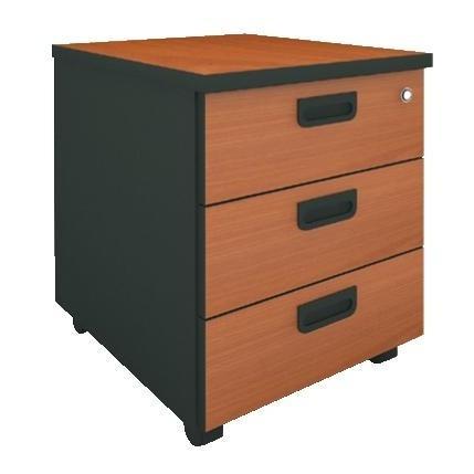 Drawers with wheels 3dr.grey cherry 40Χ48Χ56