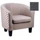 Armchair with checked dark grey