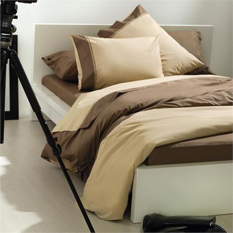 Set bedsheets double+2 Pillow cases MINIMAL Beige