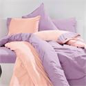 Duvet cover double 2 colored MINIMAL Cerise