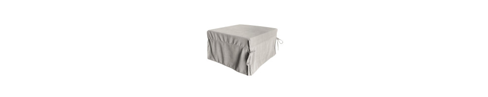 Stool -bed fabric ecru(beige)