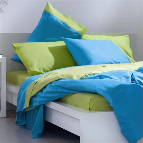 Duvet cover single 2 colored MINIMAL Turqouise