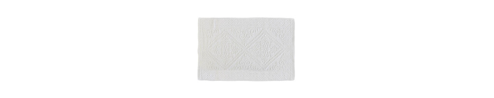 Cotton bathmats retro white 50Χ80 cm