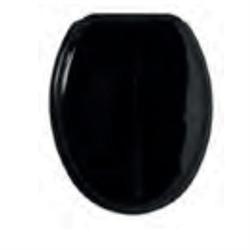 Toilet seat MDF black 37X44 cm