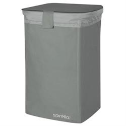 Καλάθι απλύτων γκρί  50lt polyester 34X34X52 cm