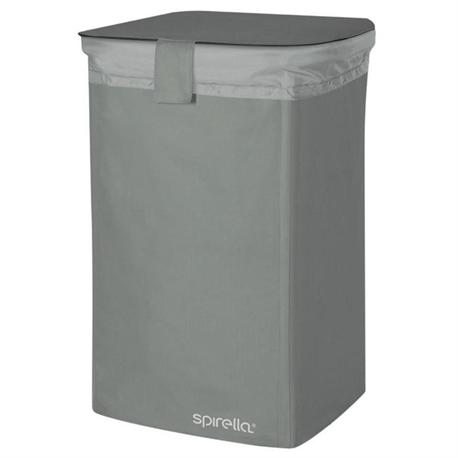 Καλάθι απλύτων γκρί  50lt polyester 34X34X52 cm