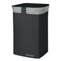 Medium laundry basket black 50lt polyester 34X34X52 cm