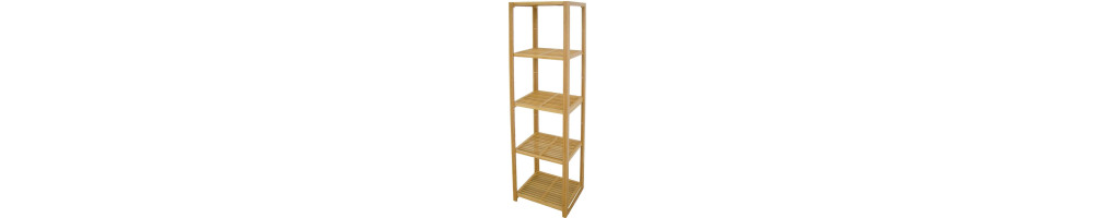 Shelves from bamboo 30Χ36Χ139 cm
