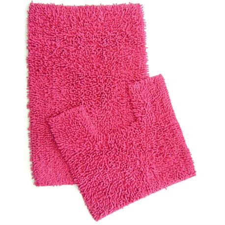 Set cotton bathmats 2pcs.  Loop orange 50X80 cm...