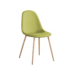 Καρέκλα steel βαφή φυσικό -ύφασμα πράσινο 