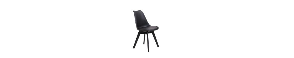 Chair black pp (plastic leg)seat pu