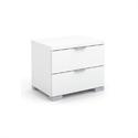 Bed side table white high gloss