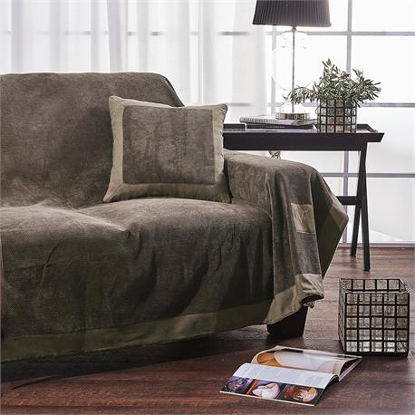 V19.69 Italia , 4seat Throw 180Χ350cm-VENICE TAUPE