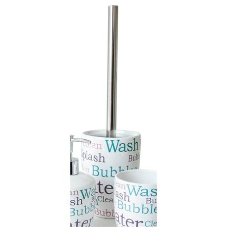 Ceramic toilet brush letters