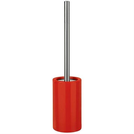 Ceramic toilet brush red