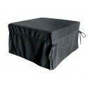 Σκαμπώ-κρεβάτι ύφασμα μαύρούδας / 89x55x45