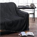 V19.69 Italia , 2seat Throw 180x250cm-PLEGMA -BLACK