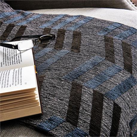 V19.69 Italia , 2seat Throw 180x250cm-PIANO - BLUE