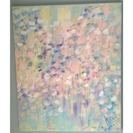 Abstract Flower Bed - Original painting 