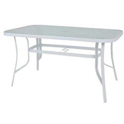 Τραπέζι 120 x70 εκ Μεταλλικό Λευκό