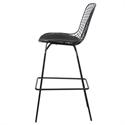 BARSTOOL MESH BLACK, CUSHION BLACK PU