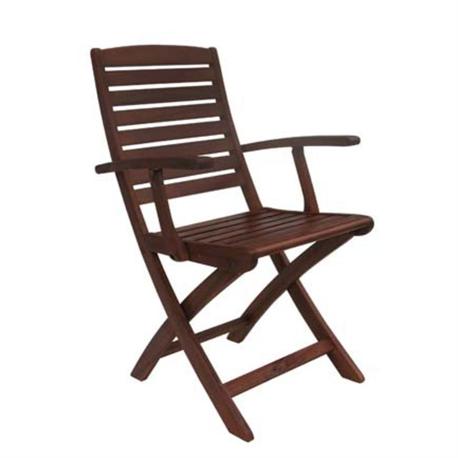 FOLDING ARMCHAIR, ACACIA