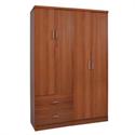 WARDROBE 4-doors Cherry 119x42x180