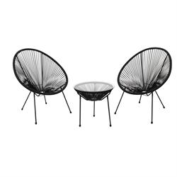 Πολυθ. Μετ. Μαύρη, Pl. Rattan Μαύρο 2