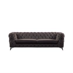 Sofa 3-S dark brown
