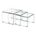 Set 3tables glass 10mm tempered 